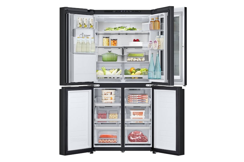 Puertas abiertas sin comida Nevecon French Door InstaView Door-In-Door LG GM57SXM